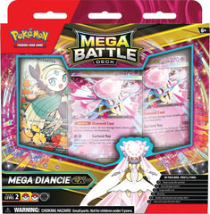 Pokemon Mega Battle Deck with Diancie ex card for ready-to-play battles and collection