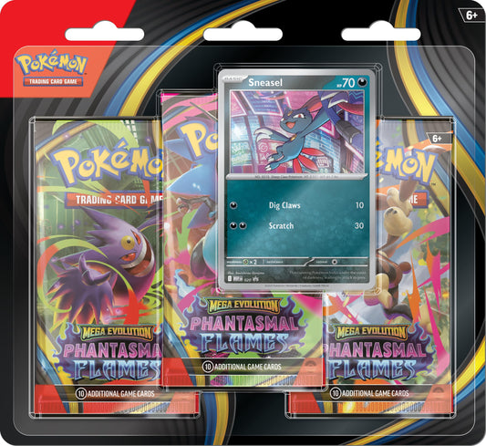 Pokémon Sneasel foil promo card from Mega Evolution Phantasmal Flames, a collector's addition.