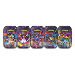 Pokémon Mega Heroes Mini Tin sticker sheet for personalization and display.