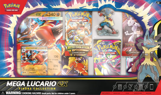 Pokémon Mega Lucario ex etched foil promo card for collection and battles