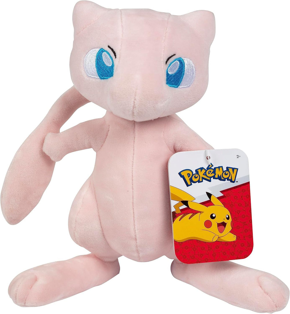 Pokemon Mew 8-inch plush front view, ultra-soft for cuddling