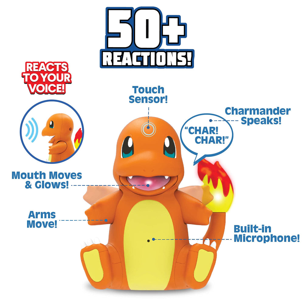 Pokémon My Partner Charmander performs a dance move for imaginative fun
