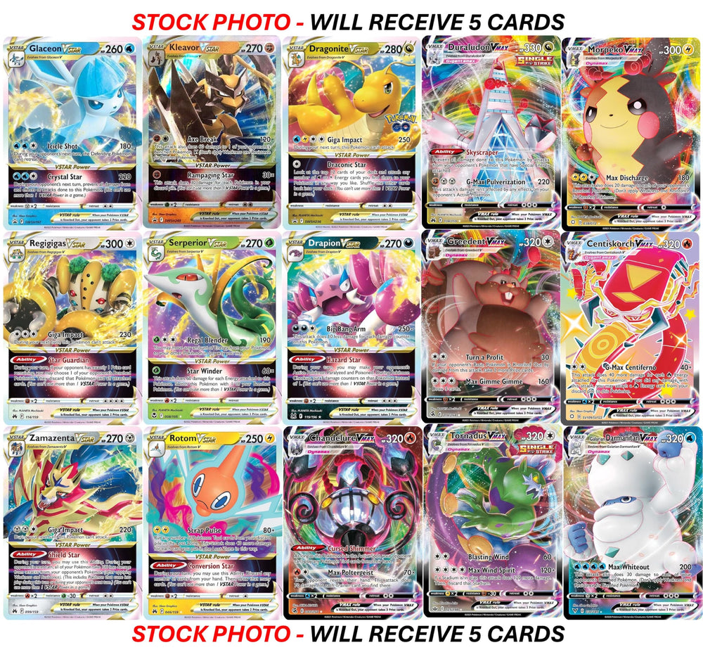 Pokémon non-duplicate five-card set enhances trading and showcase potential
