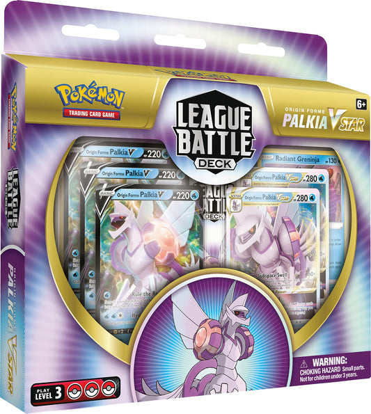 Pokémon Origin Forme Palkia VSTAR League Deck hero image showing ready-to-play setup