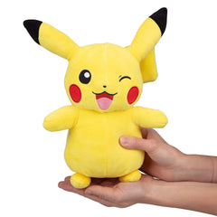 Gift-ready Pikachu plush ideal for holidays and stocking stuffers.