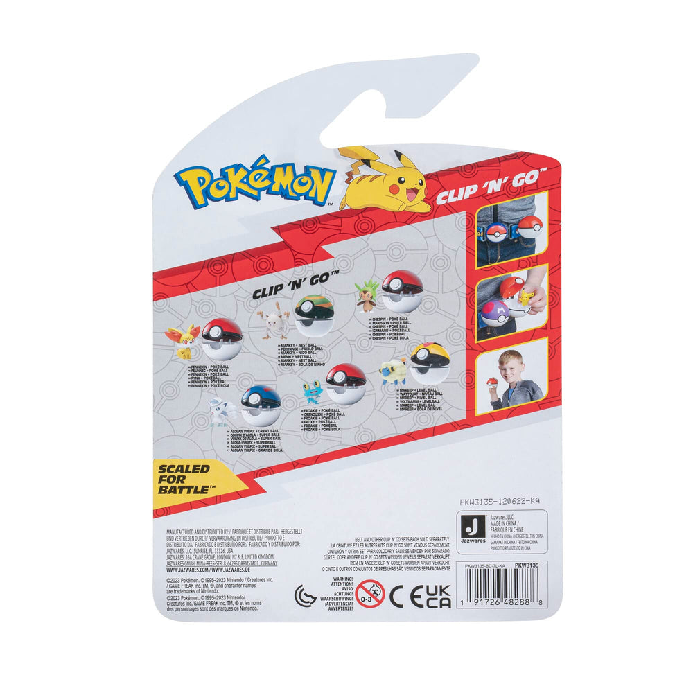 Pokémon PKW3135 packaging indicates ages 4 and up for young trainers.