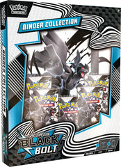 Pokémon Scarlet & Violet Black Bolt binder with 9-pocket pages for organized card storage.
