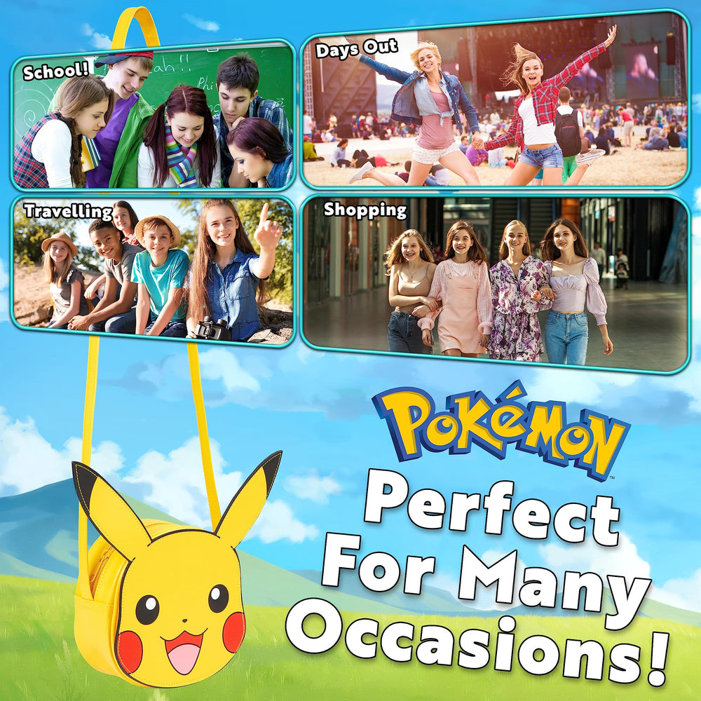 Pokémon Pikachu 3D bag offers a spacious main compartment.