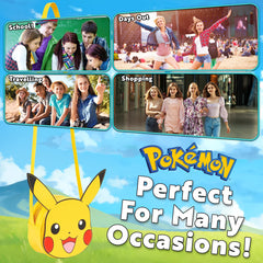 Pokémon Pikachu 3D bag offers a spacious main compartment.