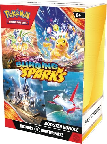 Pokemon Surging Sparks booster pack spread—discover dragon ex cards in motion