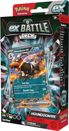 Pokémon Houndoom ex Battle Deck 60-card count image highlights bundled play-ready components