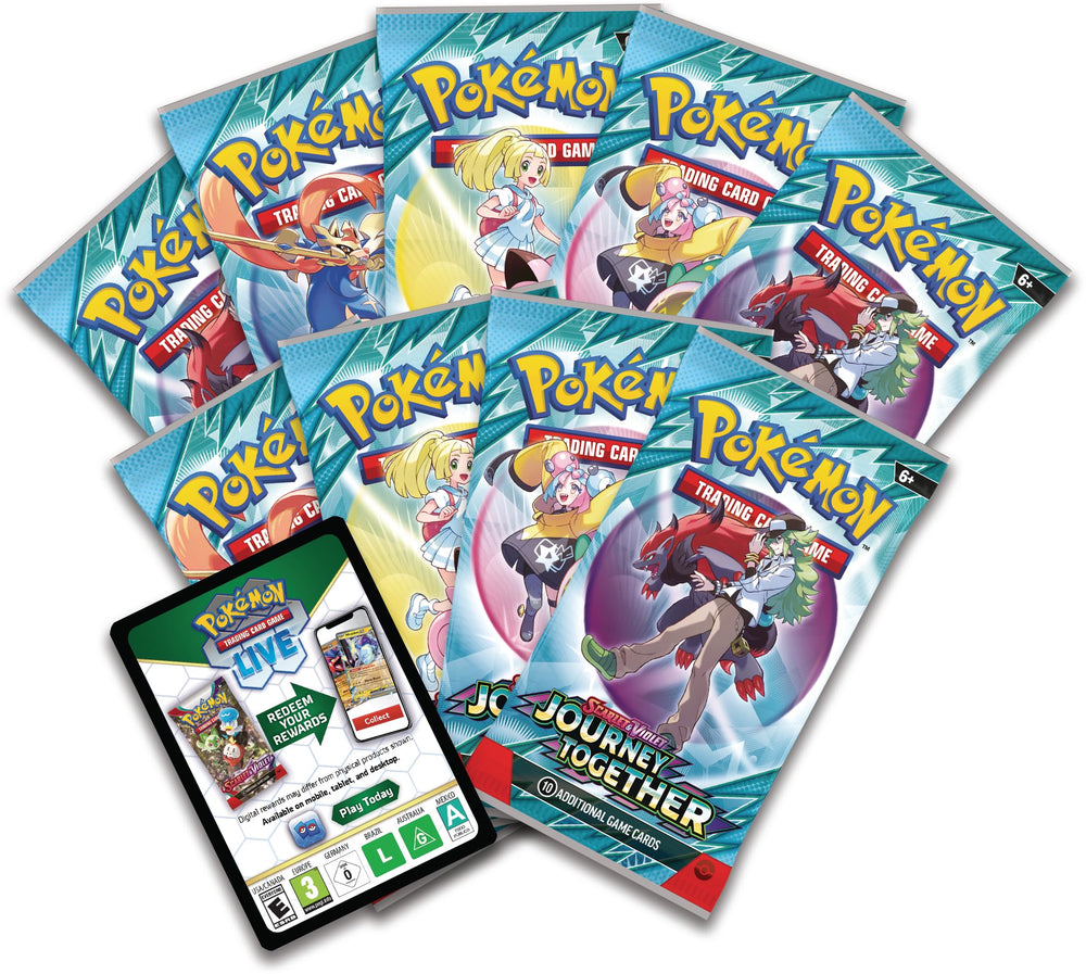 Pokémon TCG Journey Together boosters nine-pack set for quick match prep
