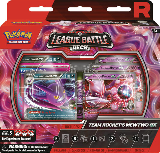 Pokemon Team Rocket's Mewtwo ex ready-to-play deck contents for quick setup