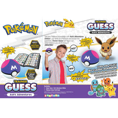 Pokemon Trainer Guess field guide open aids quick reference during play.