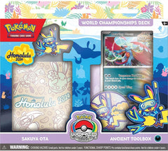 Pokémon World Championships booklet included, helps study deck composition and strategies.