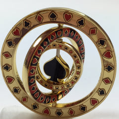 Three independent rings spinning for tactile fidget and focus
