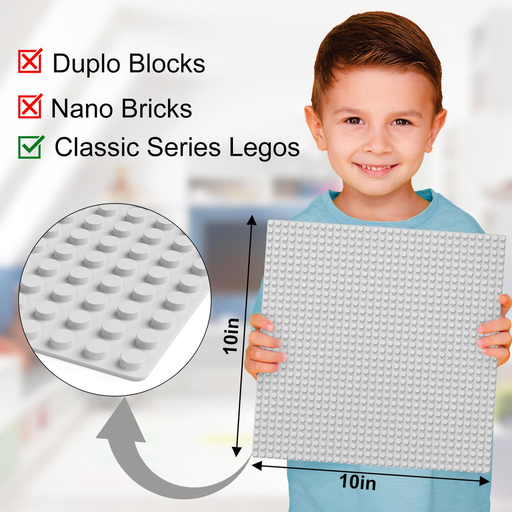 Pokiiulk baseplates compatible with major brick brands for versatile builds