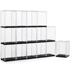 Pokiiulk minifigure display case keeps Lego figures dust-free with clear visibility.