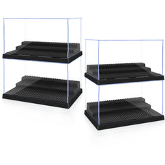 Pokiiulk front-view minifigures display case keeps figures organized and dust-free.