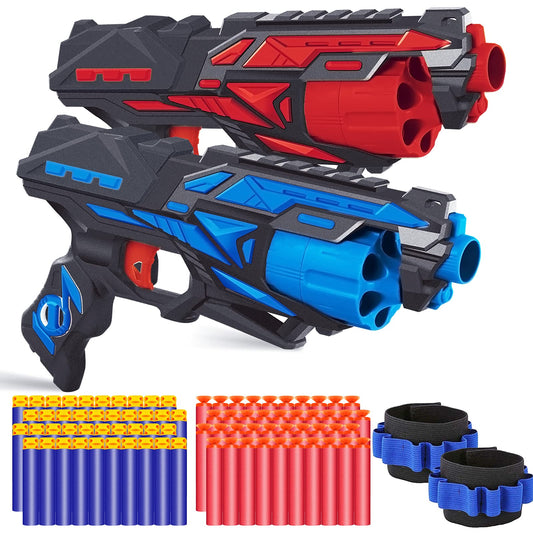 POKONBOY blaster 2-pack front view for dynamic backyard battles