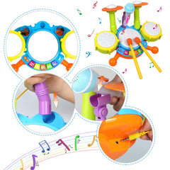 POKONBOY LED lights flash in time with music for visual feedback.