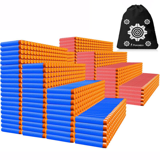 POKONBOY Nerf darts red and blue refill pack ideal for team battles and fast reloads.
