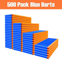 POKONBOY Nerf darts red and blue are compatible with N-Strike Elite for seamless play.