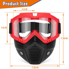 POKONBOY tactical mask with goggles assembly, modular design for quick customization.