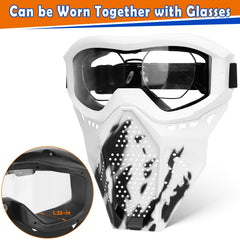 POKONBOY wraparound-lens mask provides broad eye coverage and anti-scratch protection.