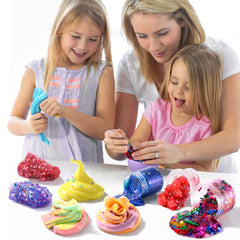 pokujyrt Confetti Slime Kit—glitter confetti for festive slime variations.