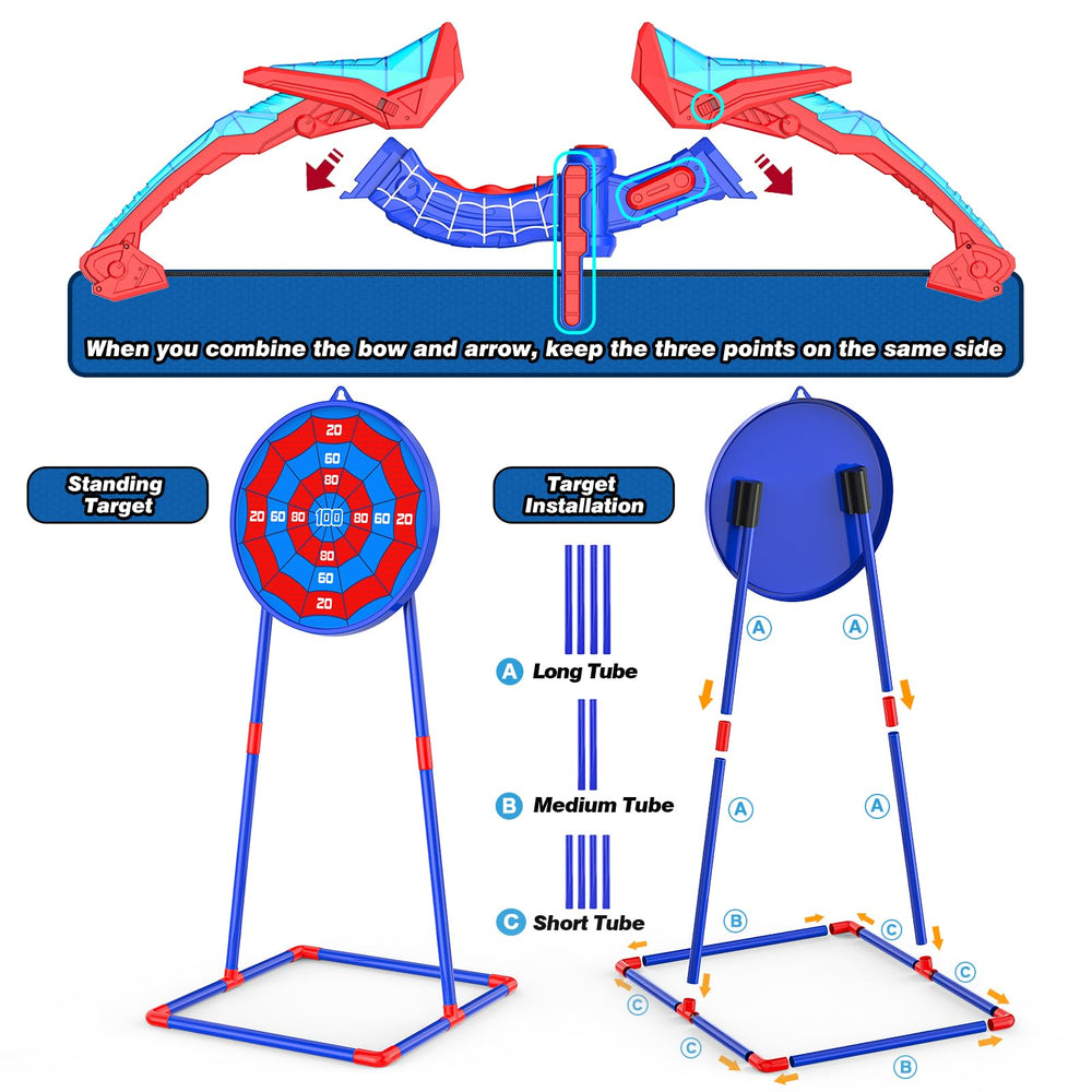 Polkoliye archery play suited for both indoor and outdoor spaces.