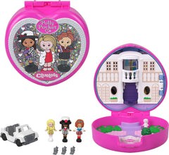 Polly Pocket Clueless collector compact front cover featuring Cher, Dionne, and Tai for display and imaginative play.