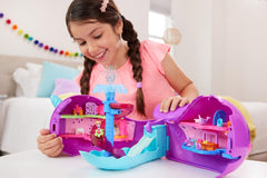 Polly Pocket Sparkle Cove Dolls Interior cozy cabins for pretend play