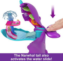 Polly Pocket Sparkle Cove Elevator and Dining two-story setup sparks role-play