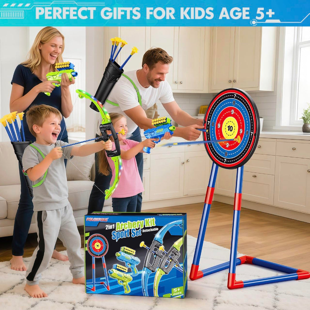 Polokping indoor-outdoor archery play set for kids.