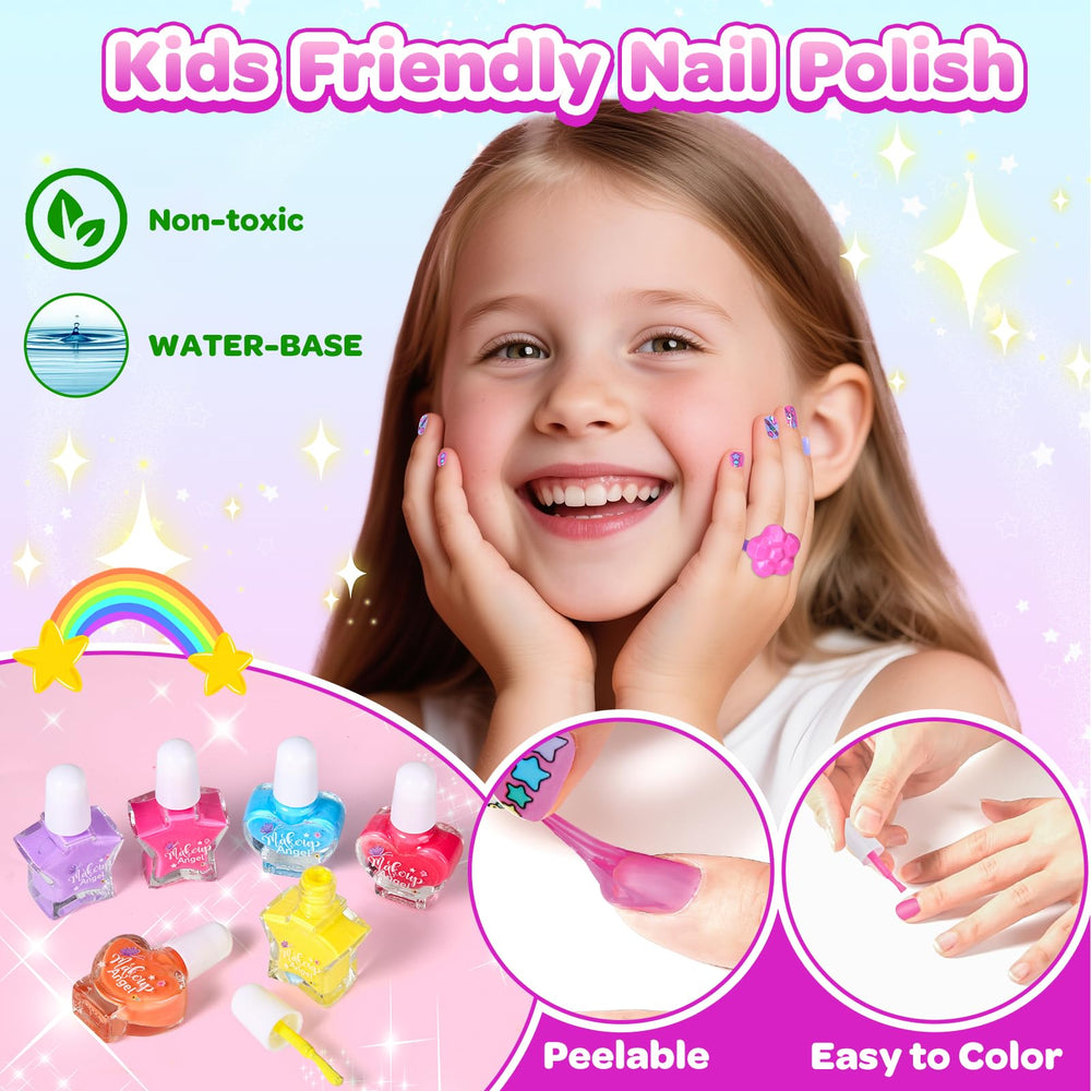 Polokping Press-On Nails with easy, kid-friendly design options.