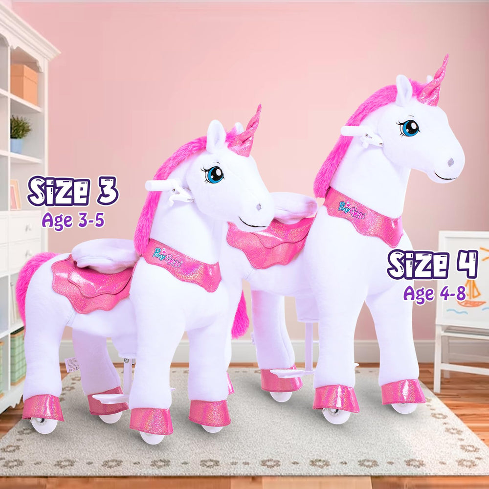 PonyCycle ride-on unicorn pink packaging tips for gift-ready presentation.