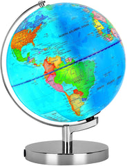 POOCCI 6in1 illuminated globe showing continents and oceans for curious minds