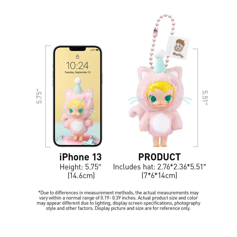POP MART Baby Molly safety-focused finish indicates child-friendly collectible decor.
