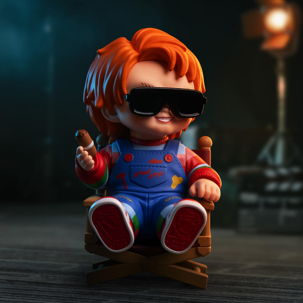 POP MART Chucky blind box packaging, adds mystery to any collection.
