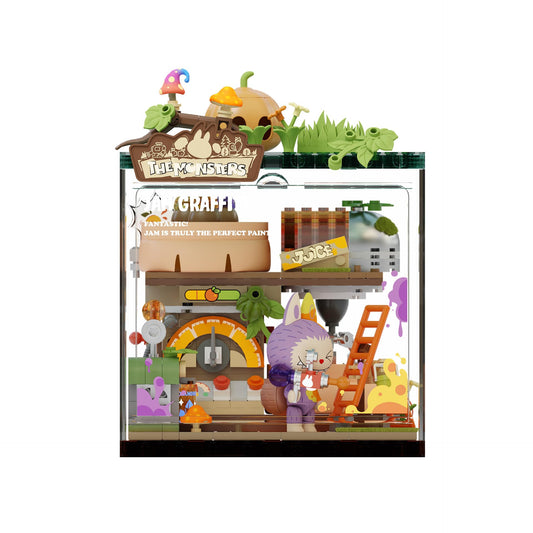 POP MART jam graffiti forest blocks in bright colors for imaginative building play