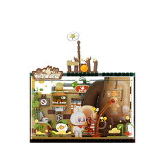 POP MART monsters forest secret base juice maker under bright lights for creative play