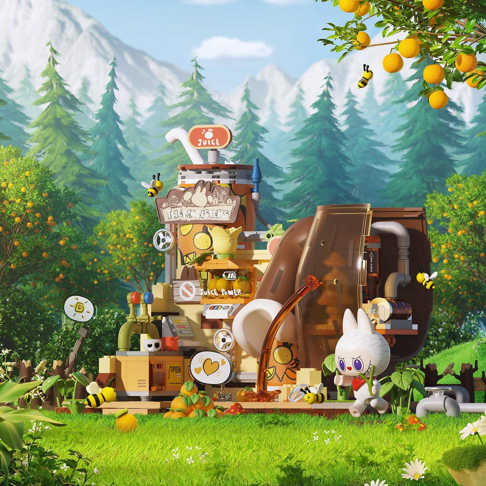 POP MART monsters forest secret base pieces count guide with instructions