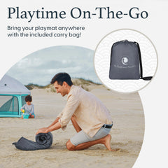 POP 'N GO PLAYPEN ideal for park or beach adventures with a clean surface.