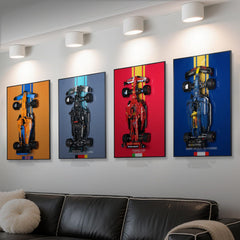 Popbricks MDF frame with satin finish provides durable, premium display.