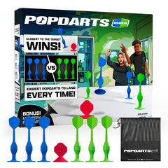 Popdarts Rookie Pack darts set ready for quick, family-friendly play on any surface