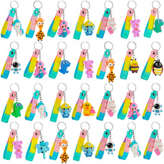 Popfidget 28-pack sloth keychain with 3D design, slow-paced fun for quiet corners.