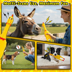 POPLAY family-friendly chicken toy shown in a party setting for party favors and rewards