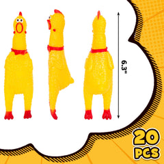 POPLAY squeaky chicken side view showing durable design for gifts