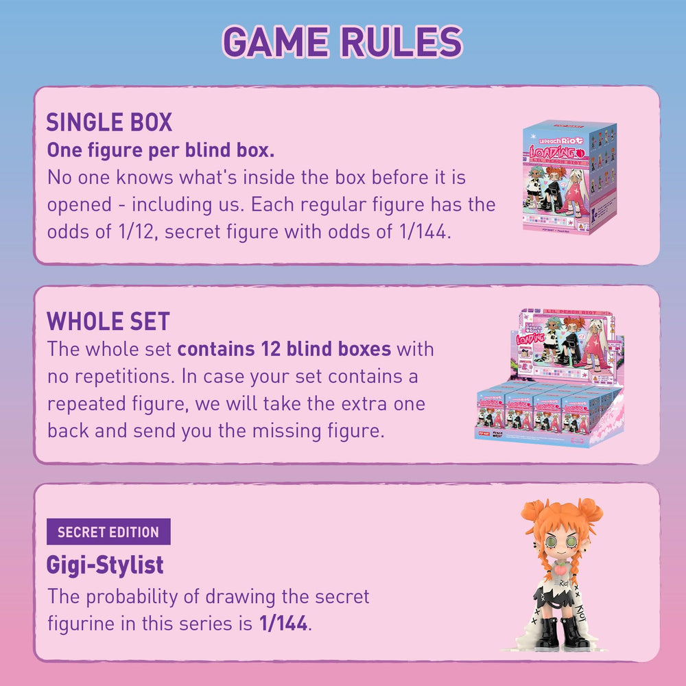 POP MART Lil Peach Riot Loading figure in hand highlights collectible details and charm.